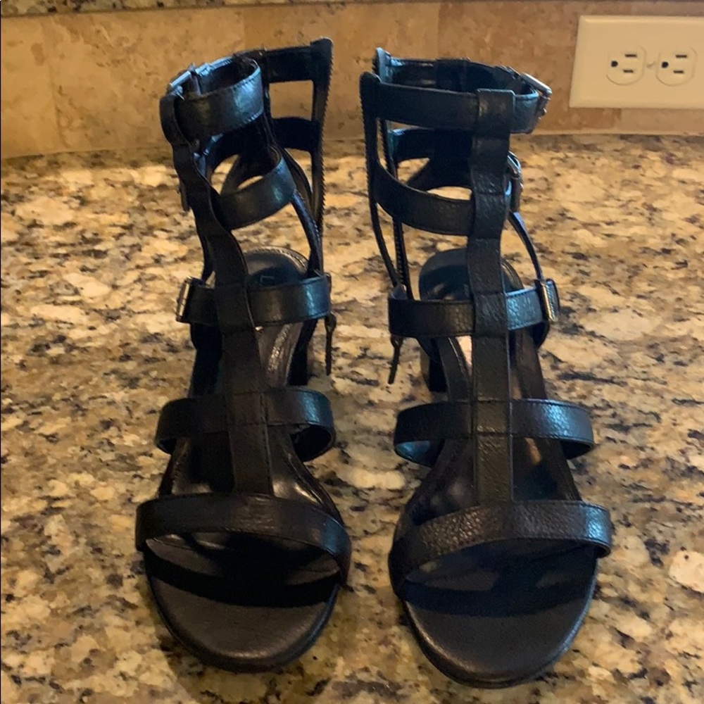 Black gladiators sandals